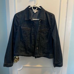 Womens petite small denim jean jacket western cowgirl urban country style